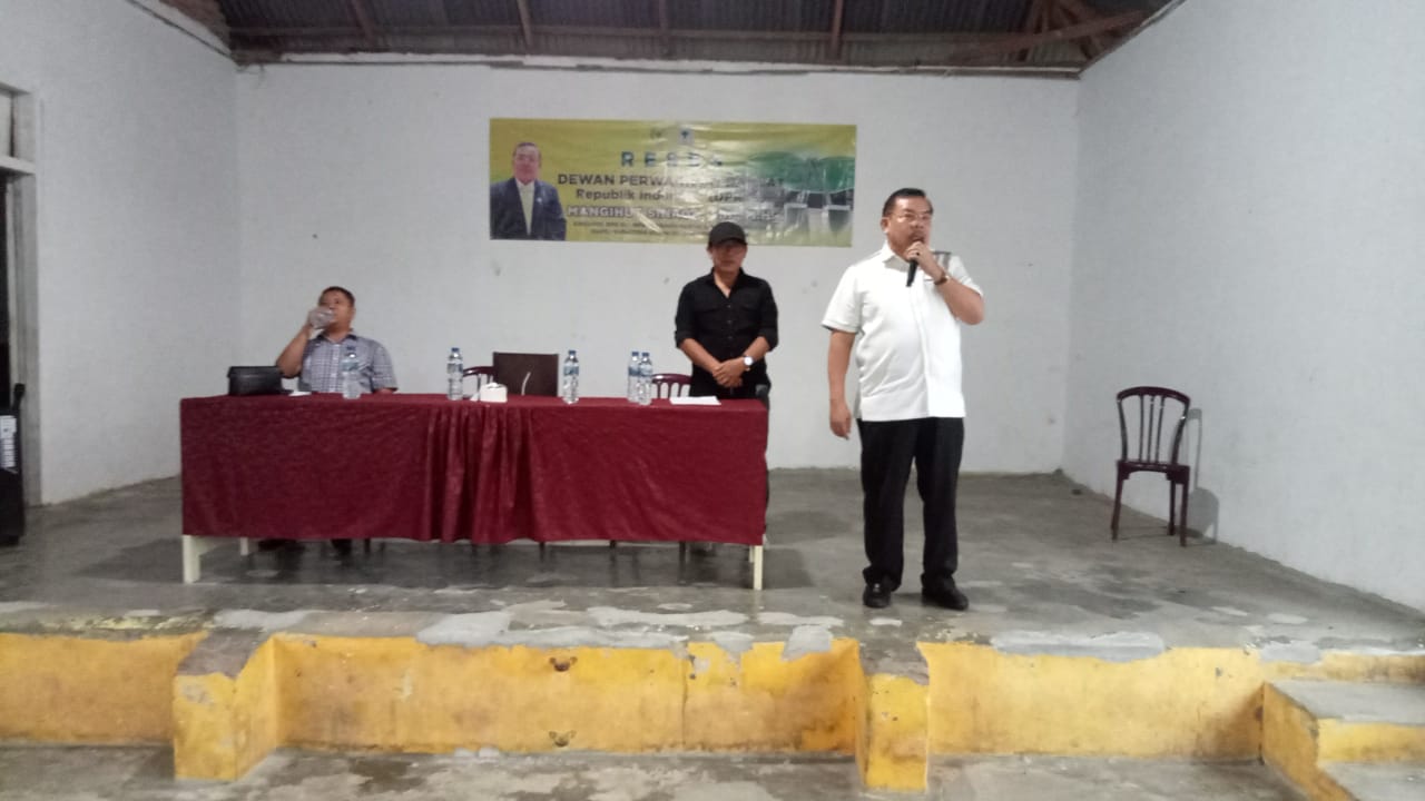 Anggota DPR RI Mangihut Sinaga SH MH Reses di Maligas Tongah.