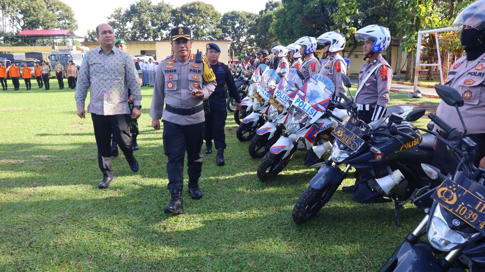 Apel Gelar Pasukan Operasi Lilin di Kota Pematangsiantar.