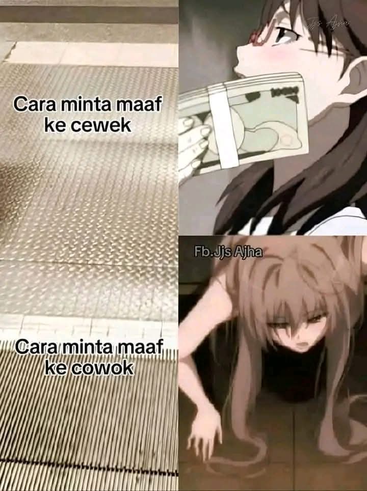 Meme cara minta maaf di internet.