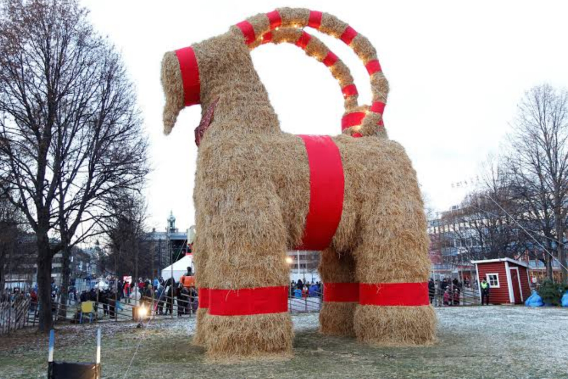 Selain nisse, Swedia juga memiliki tradisi Yule Goat (kambing Natal). Di kota G&auml;vle, kambing jerami raksasa dibangun setiap tahun.