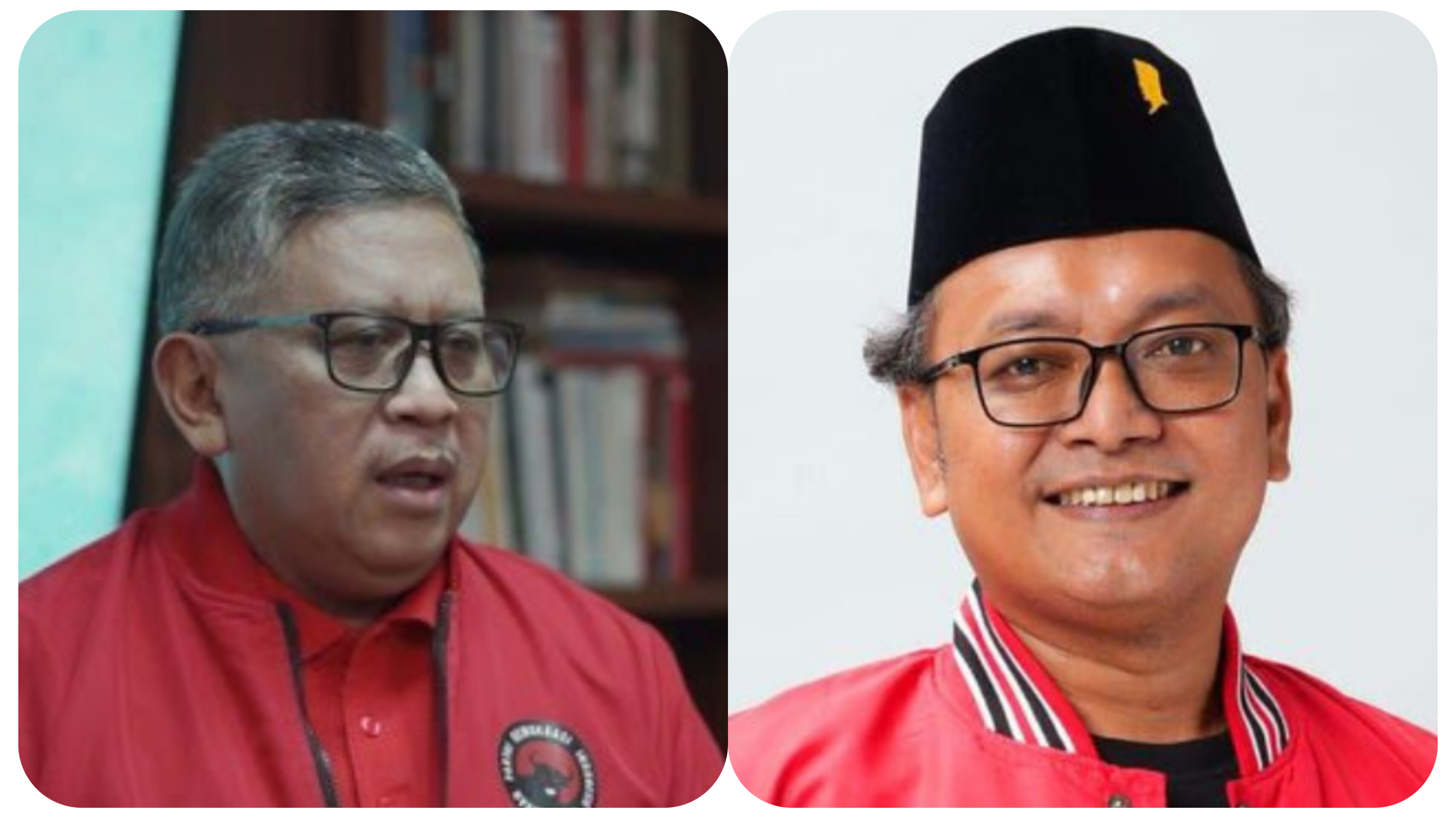 Hasto dan Guntur Romli.
