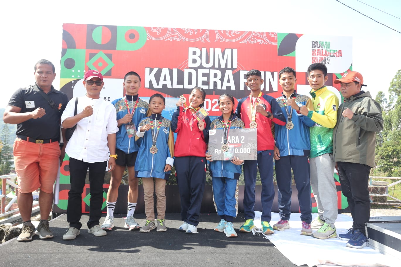 Wildasani Mendrofa yang berlaga di kategori 5 km sukses meraih juara II. Sementara, di kategori 10 km, Lusiyana Mendrofa menempati posisi IV, sementara Mhd. Fajar Rizky menduduki posisi VI.