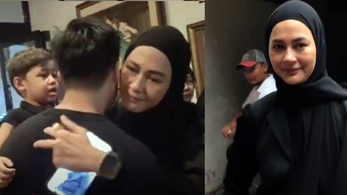 Paula Verhoeven memeluk Baim Wong.