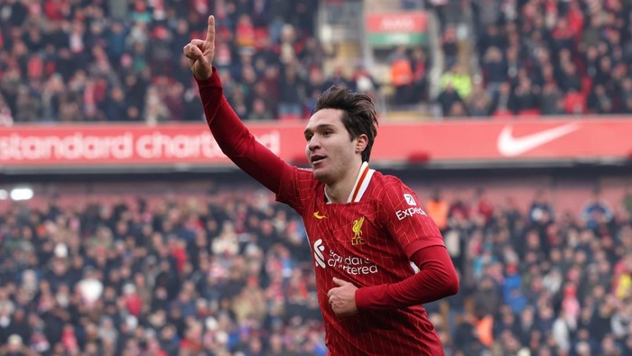 Federico Chiesa akhirnya mencetak gol pertama untuk Liverpool