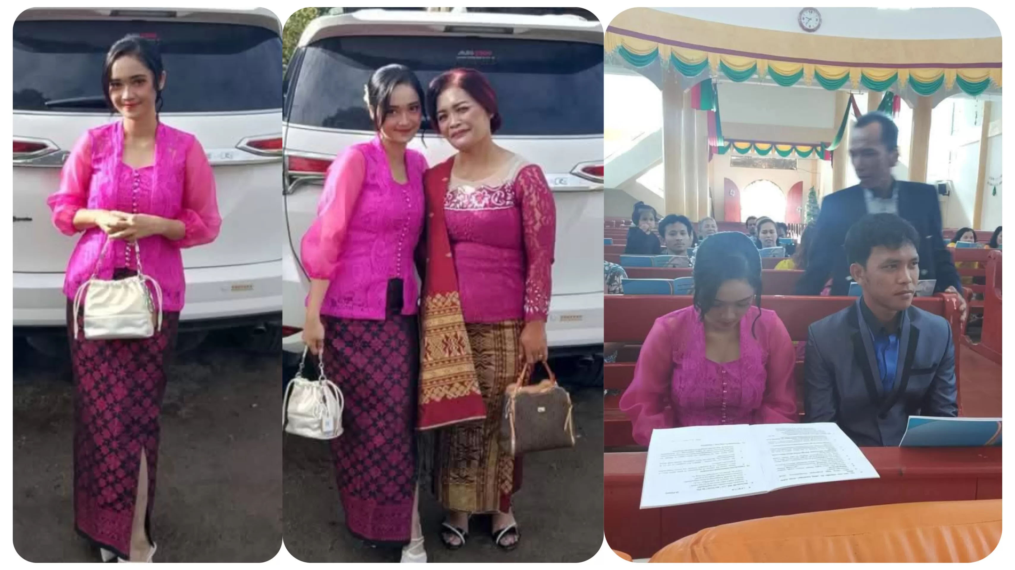 Foto Icha Sirait saat acara martuppol.