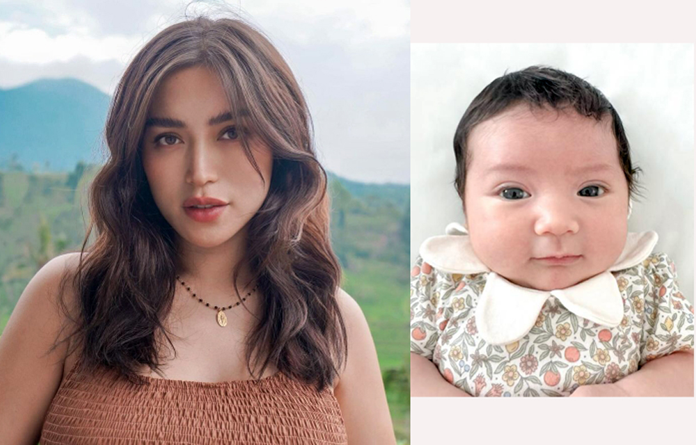 Jessica Iskandar dan putrinya Hagia.