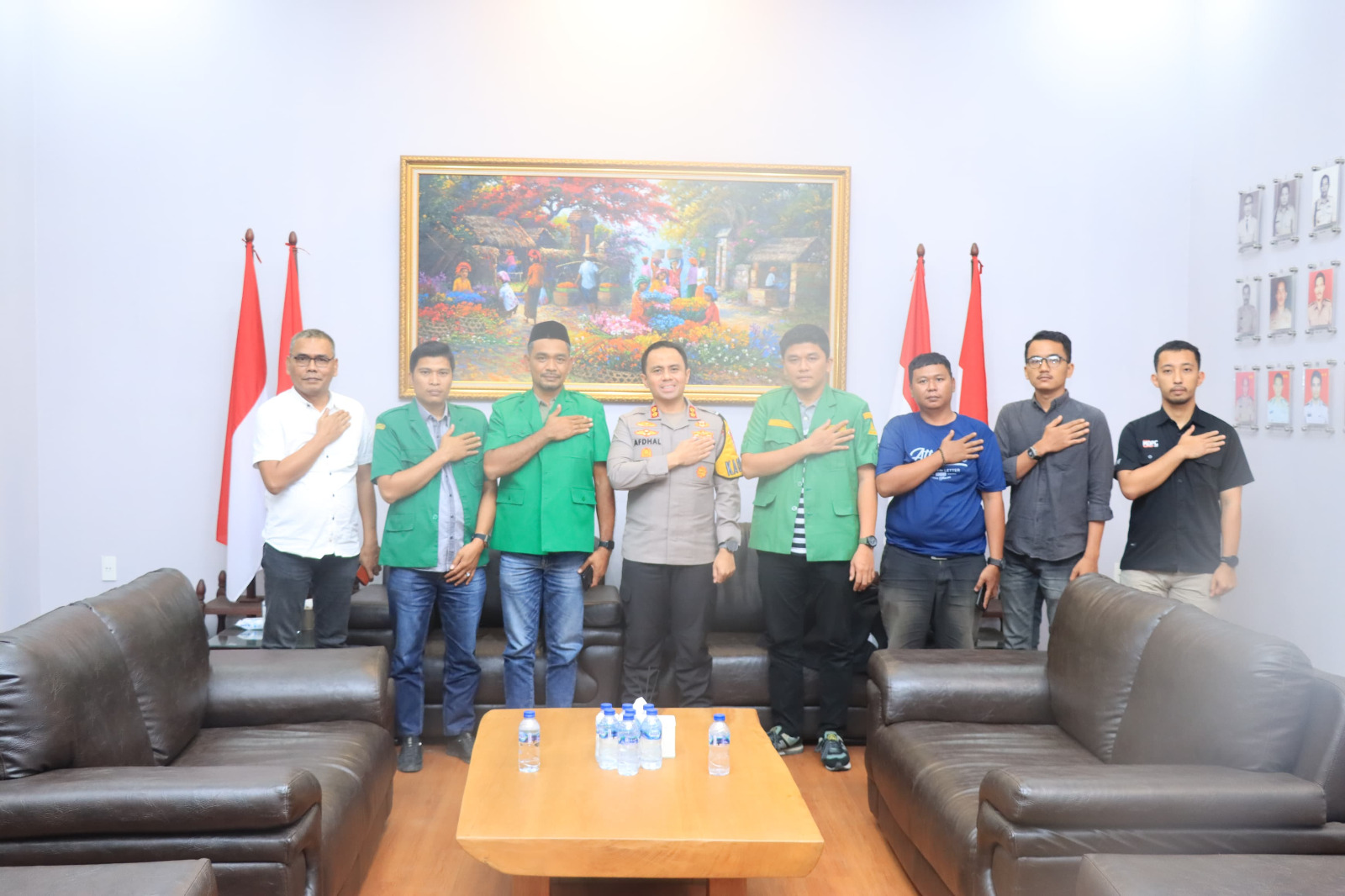 Pengurus GP Ansor bertemu Kapolres Asahan.