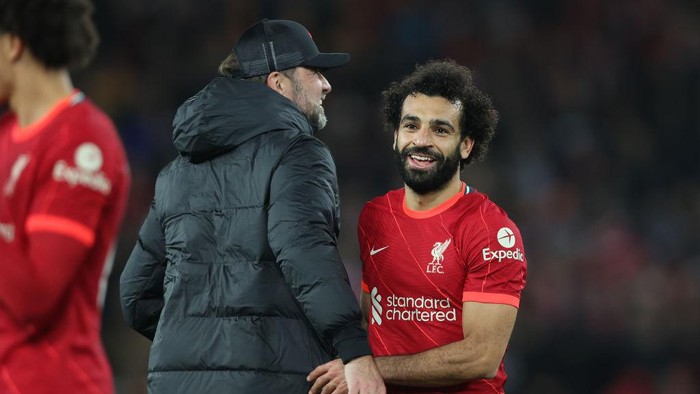 Juergen Klopp dan Mohamed Salah.