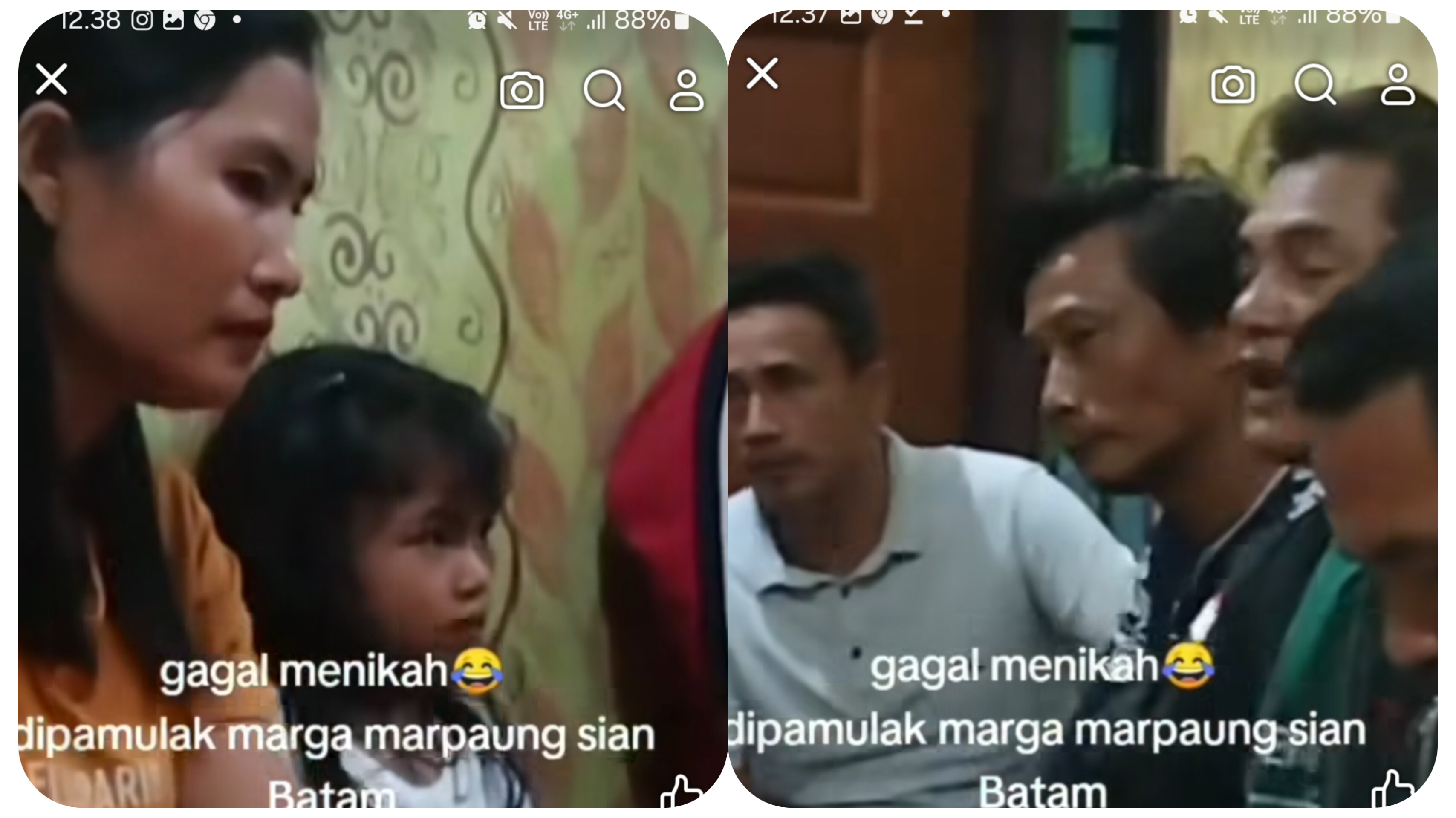 Musyawarah adat antara keluarga Marpaung dan Keluarga Simbolon di Batam, terkait Rahellia Manalu yang mengaku janda 1 anak.