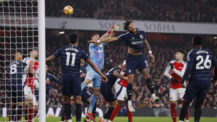 Aston Villa bangkit dan mencetak dua gol balasan lewat Youri Tielemans dan Ollie Watkins.