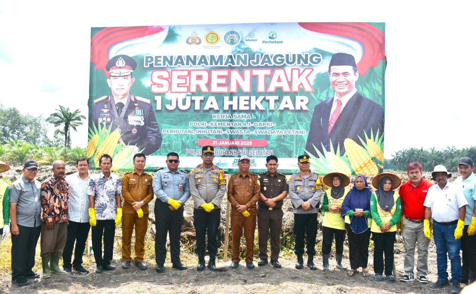 Kapolres AKBP Arfin Fachreza bersama Pemkab Labusel.