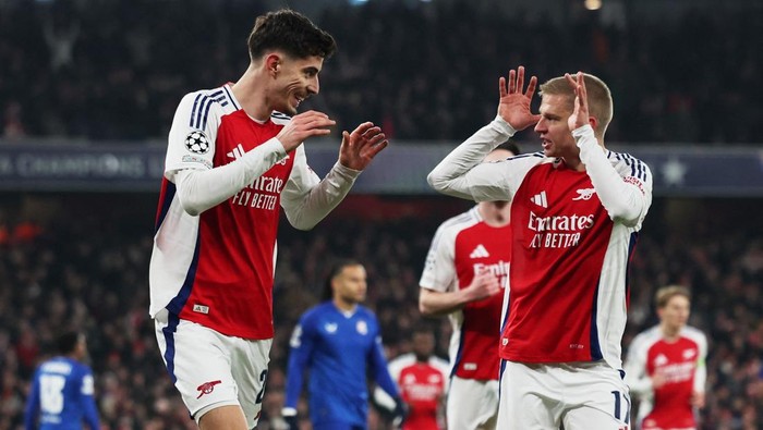Arsenal menunjukkan performa impresif dengan kemenangan telak atas Dinamo Zagreb dalam lanjutan Liga Champions.