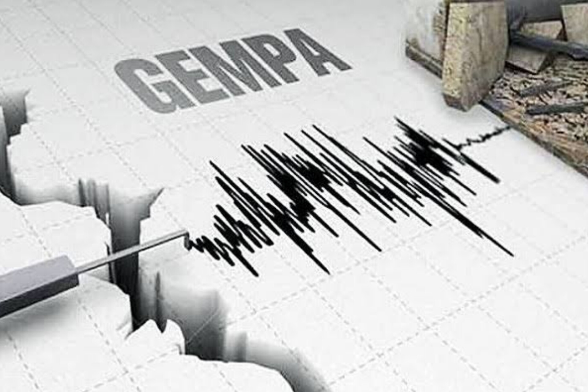 Gempa - Ilustrasi.