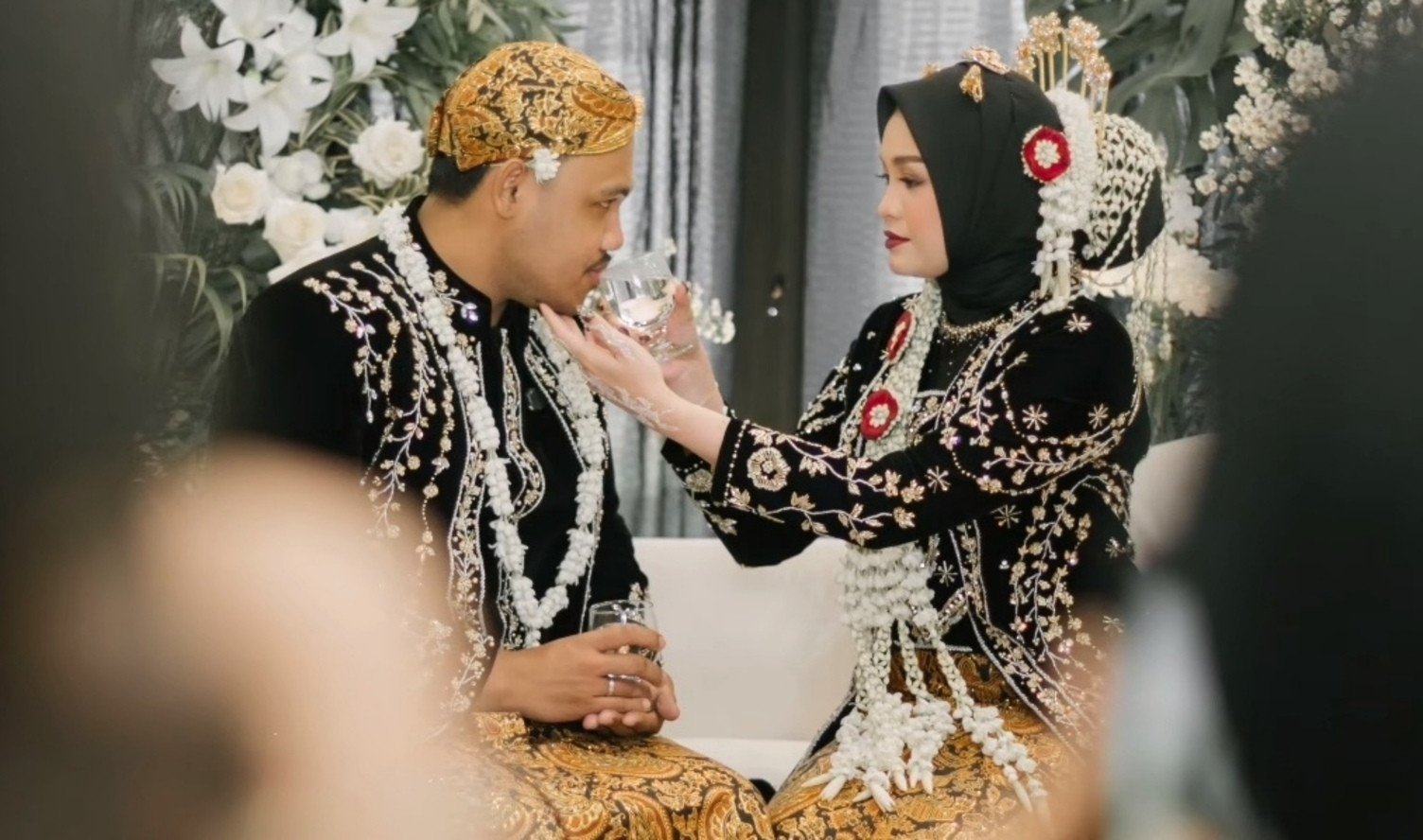 Salma Salsabil saat menikah.