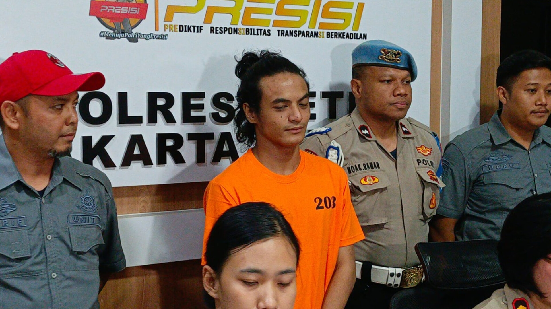 Vadel Badjideh di Mapolres Metro Jakarta Selatan.