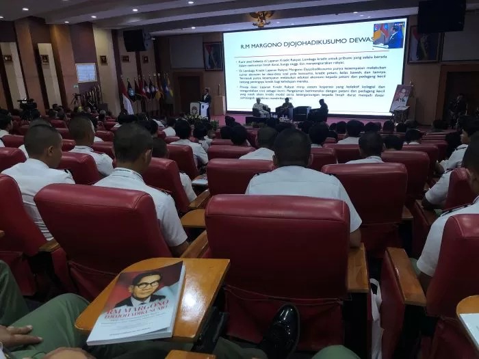 Peluncuran dan bedah buku terkait Margono Djojohadikusumo diusulkan menjadi pahlawan nasional.
