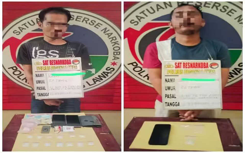 Tersangka pengedar sabu di Sibuhuan.