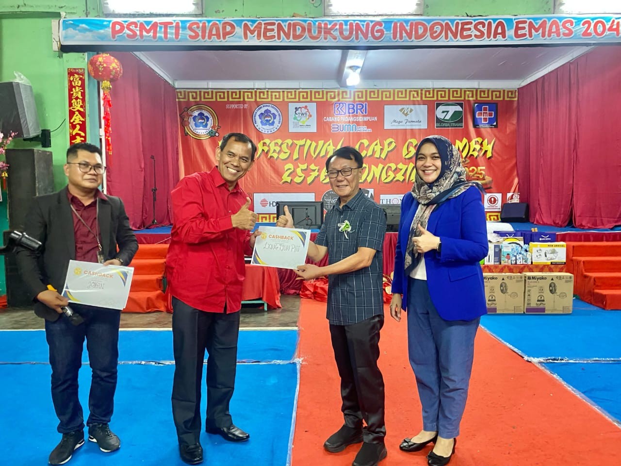 Acara BRI Festival Cap Goh Meh dan Tahun Baru Imlek 2576 Kongzili di Kota Padangsidimpuan, Sabtu (15/02/2025).