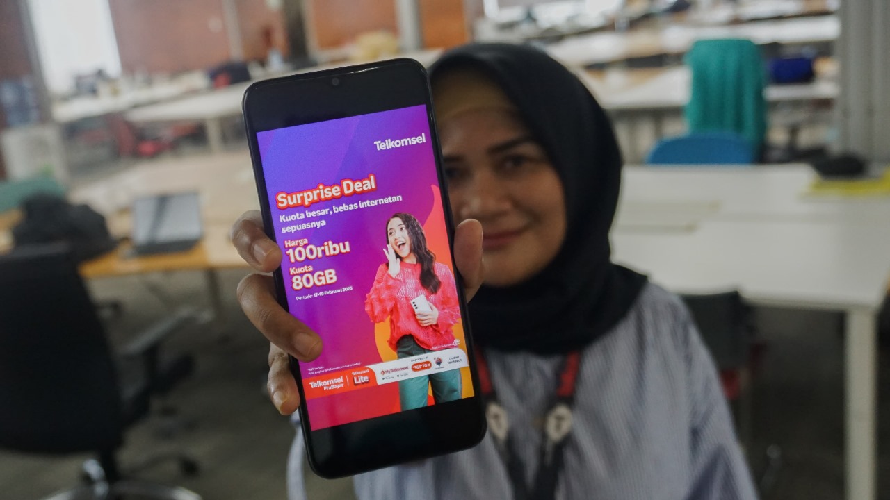 Telkomsel Hadirkan Paket Surprise Deal, Kuota Besar 80GB Hanya 100 Ribu Rupiah.