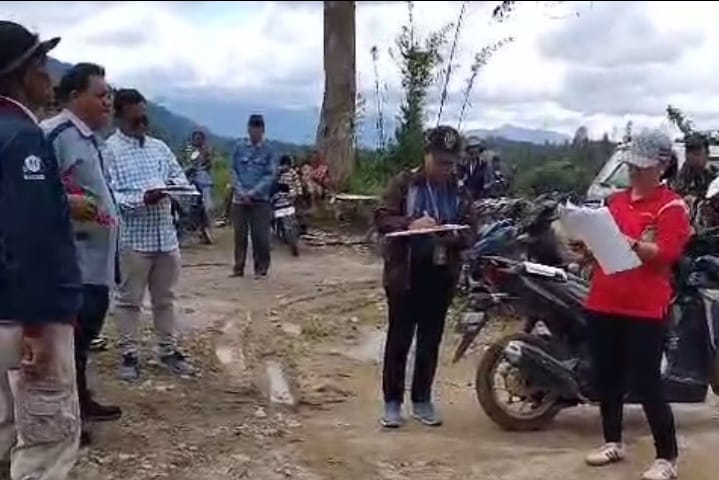 Lokasi tanah yang diklaim Muller Sinurat sebagai tanah warisannya.