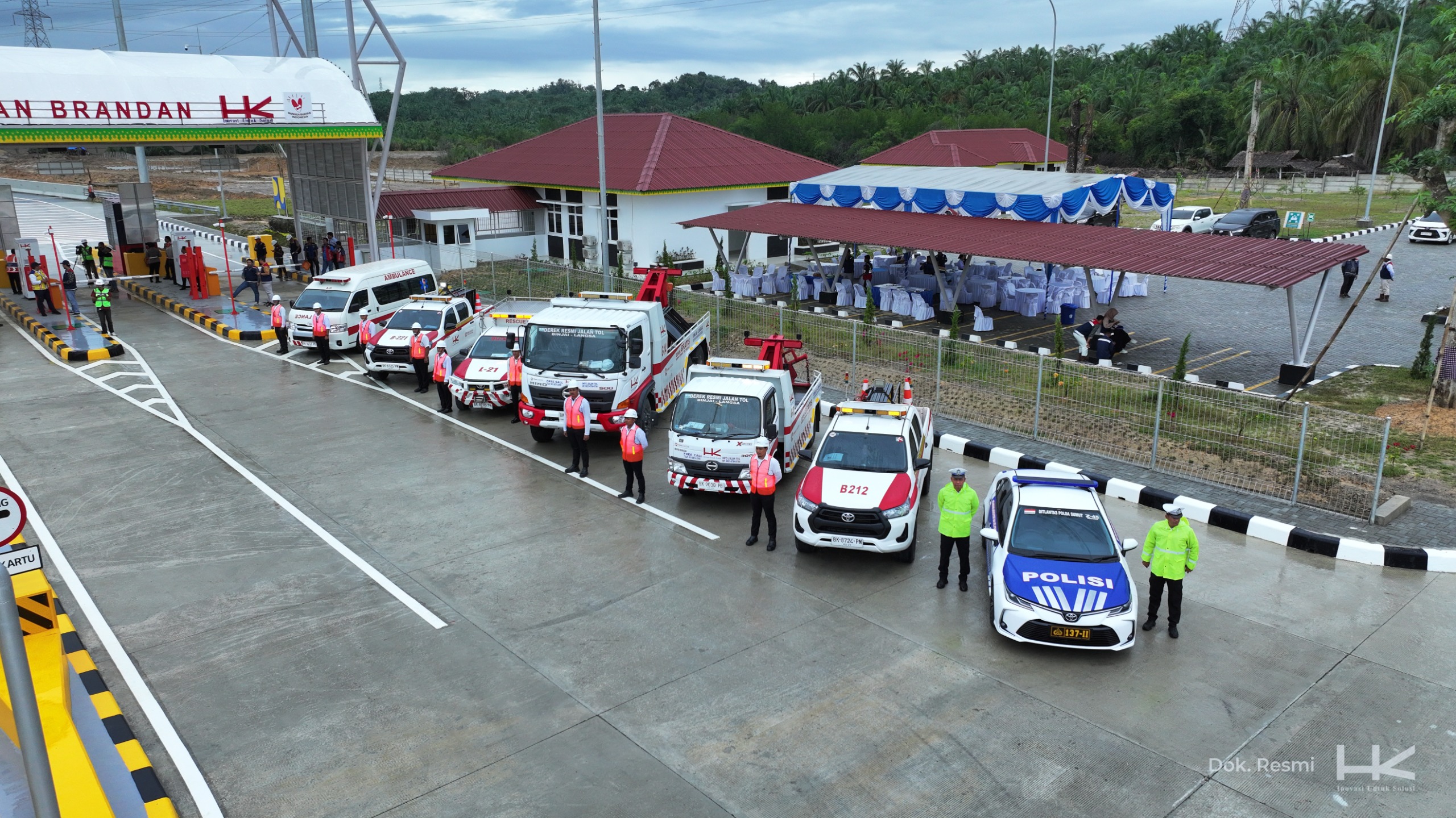 Uji laik fungsi jalan tol Tanjung Pura - Pangkalan Brandan sepanjang 19 km rampung, dan meraih bintang 5.