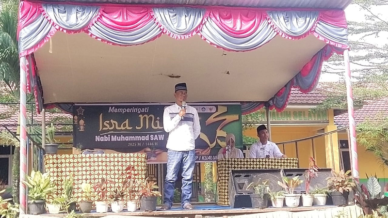 Peringatan Isra Miraj 1446 Hijriyah di SMKN PP 1 Labura.