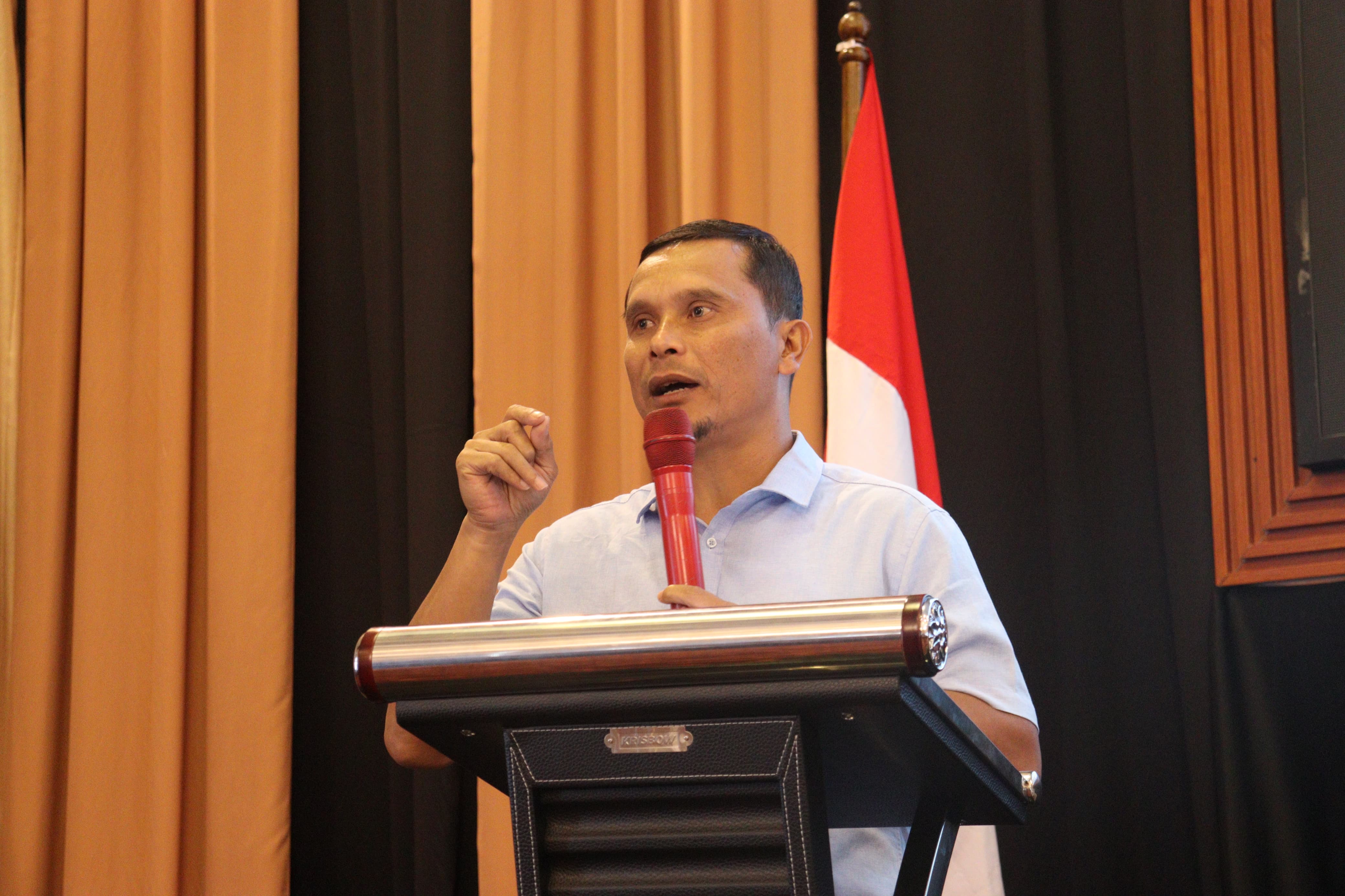 Koordinator Humas Datin Bawaslu Sumut, Saut Boangmanalu.
