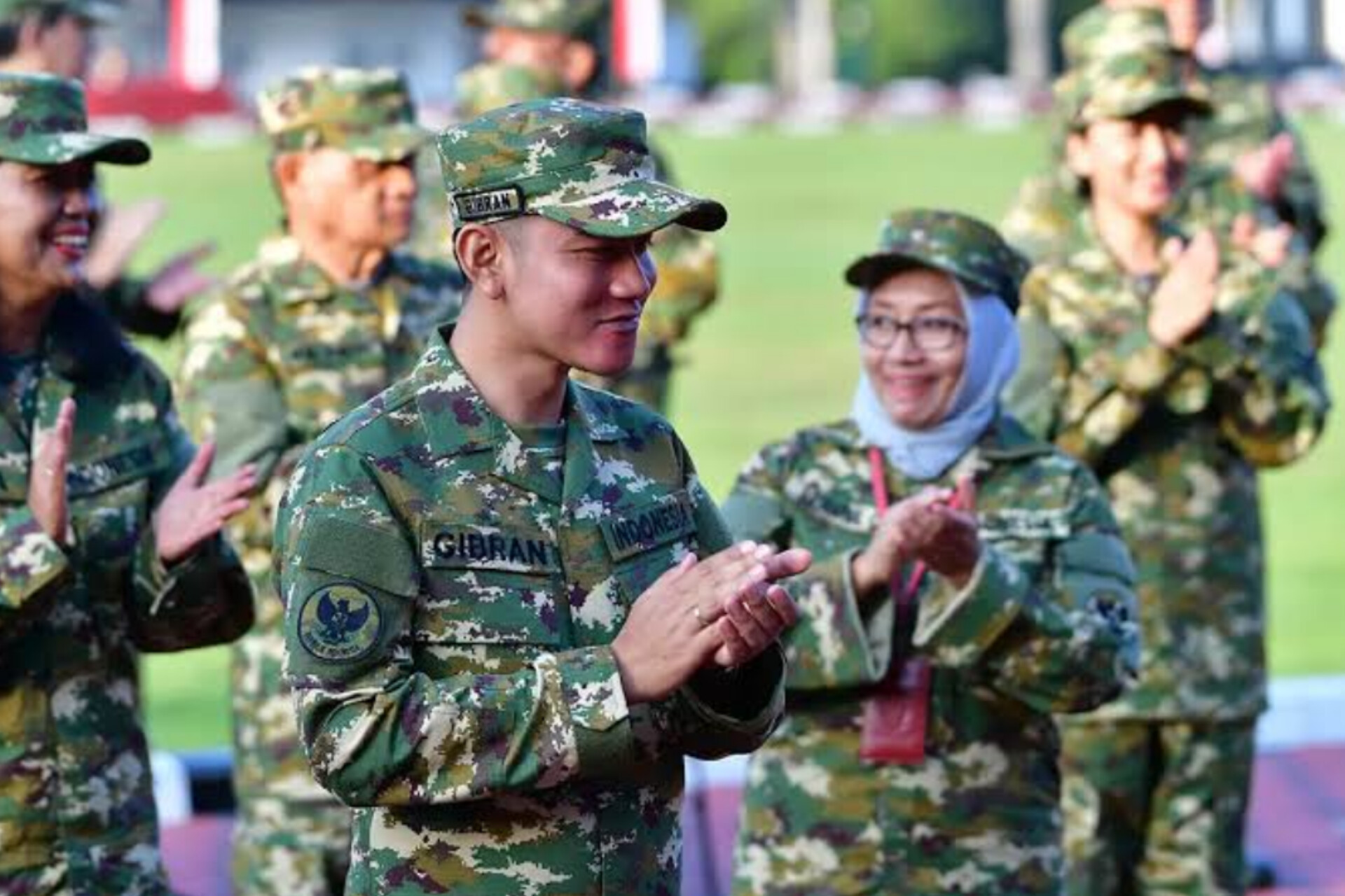 Gibran dalam retreat di Akademi Militer Magelang, Jawa Tengah, Rabu (26/2).