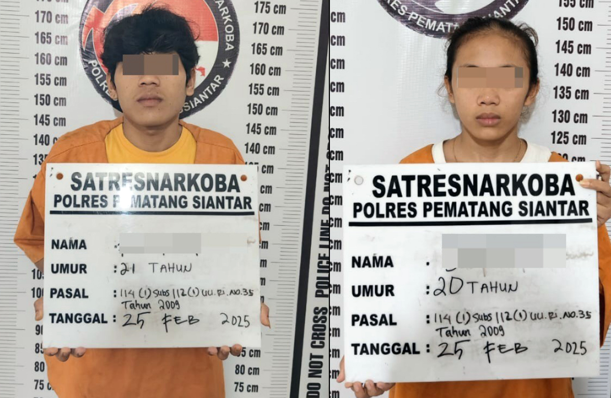 Sepasang kekasih yang membawa sabu-sabu.
