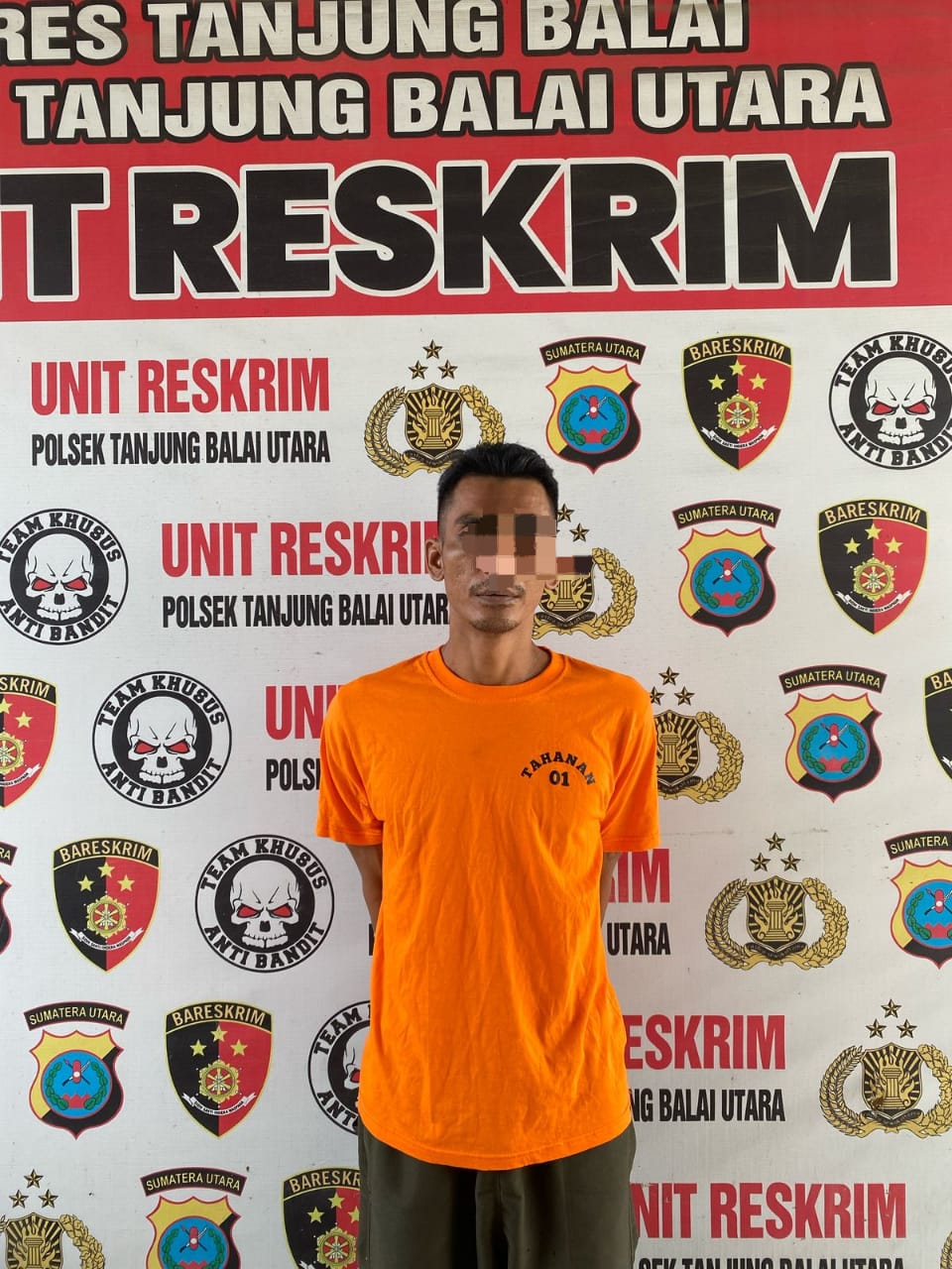Tersangka pencuri trafo listrik di Tanjungbalai.