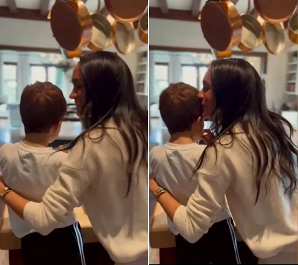 Meghan Markle bersama anaknya, Pangeran Archie.