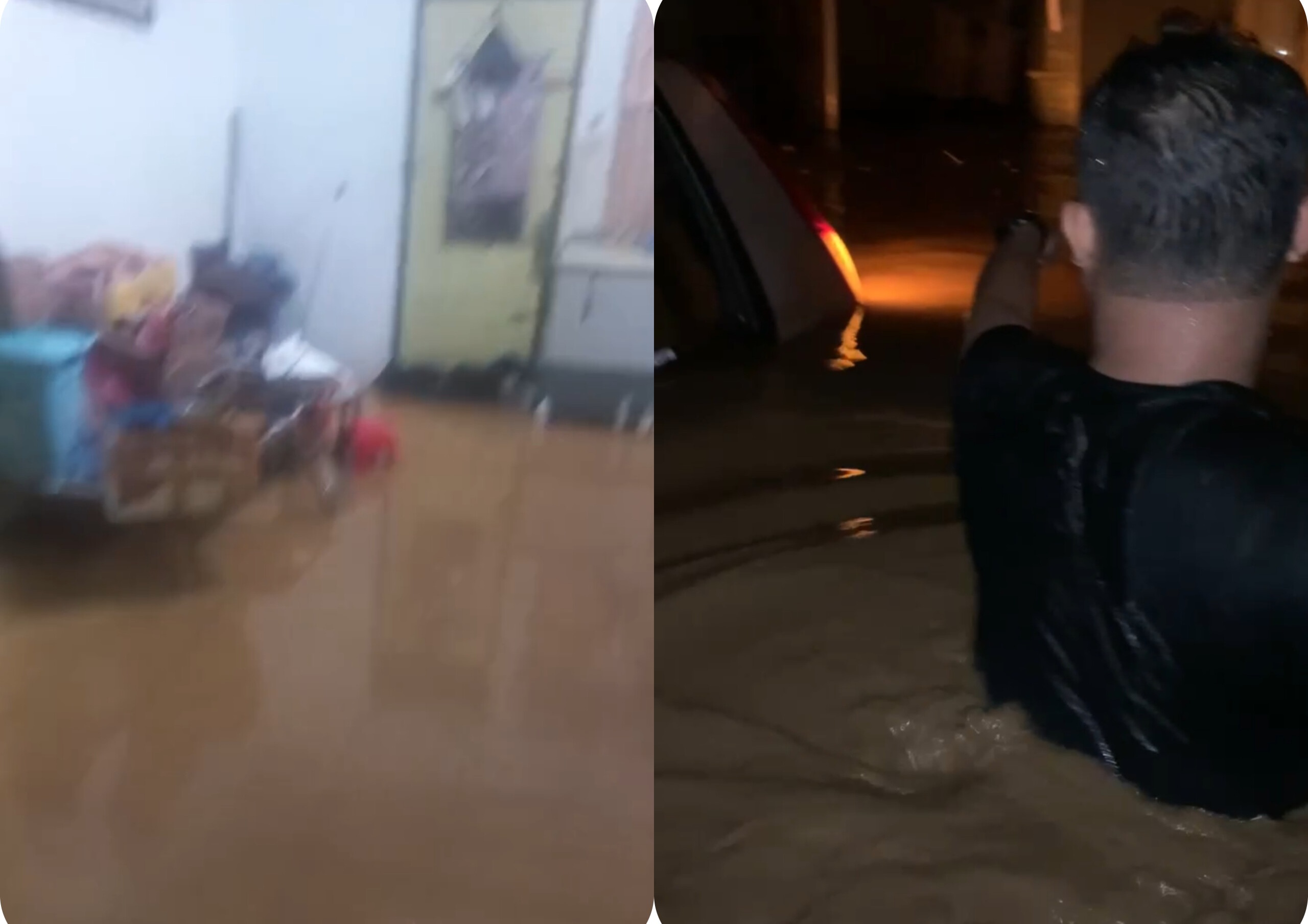 Banjir melanda Kota Padangsidimpuan, 13 Maret 2025 malam hingga dini hari.