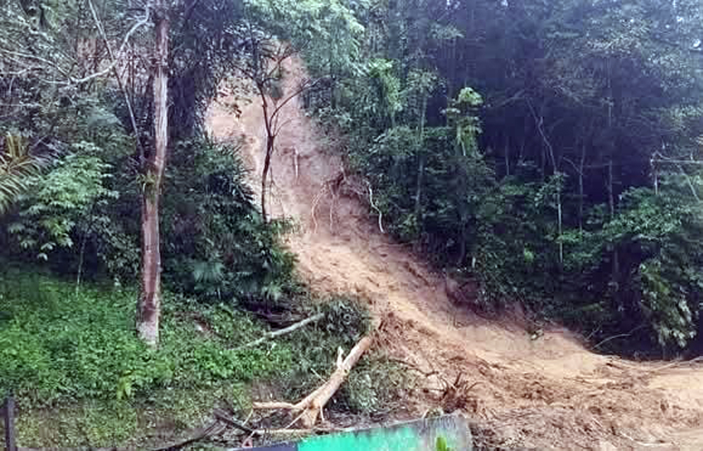 Longsor di Padangsidimpuan, Kamis (14/3/2025).