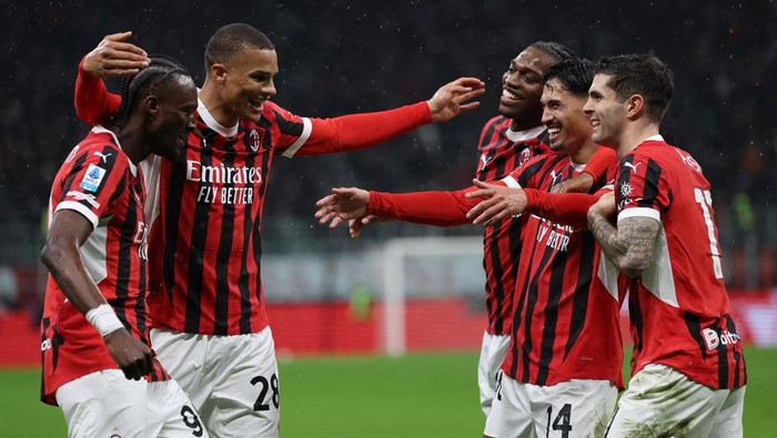 AC Milan mengatasi Como 1907 dalam lanjutan Serie A 2024/2025 di San Siro, Minggu (16/3/2025) dini hari WIB.