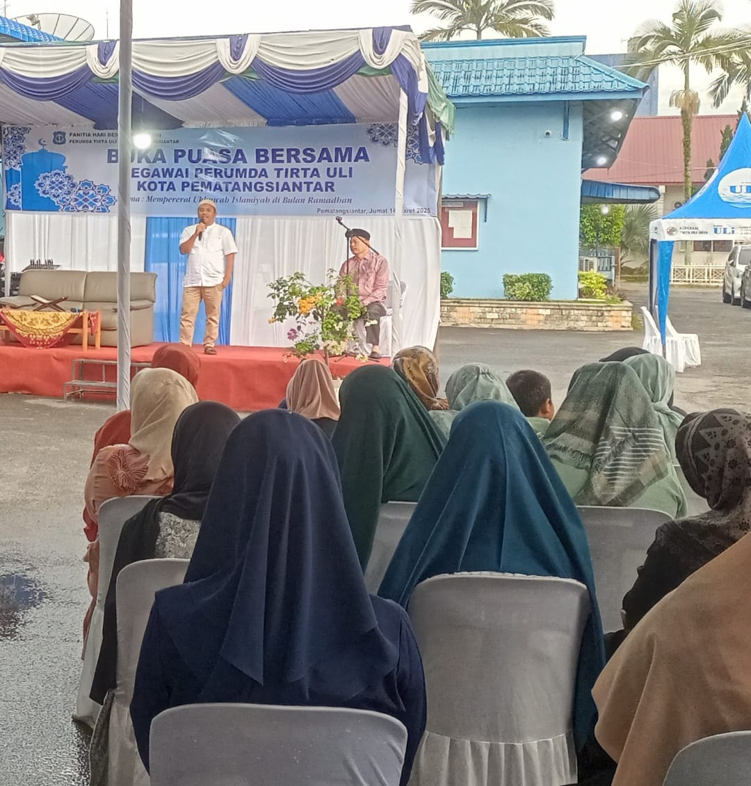 Direktur Teknik Perumda Tirta Uli, Andarianto ST, memberikan bimbingan dan arahan.