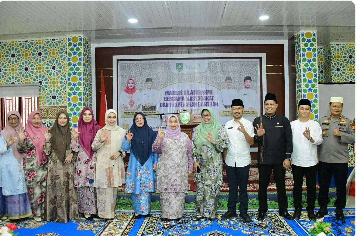 Bupati Bengkalis Kasmarni saat menghadiri Safari Ramadhan di Kecamatan Bandar Laksamana, Rabu (12/3/2025).