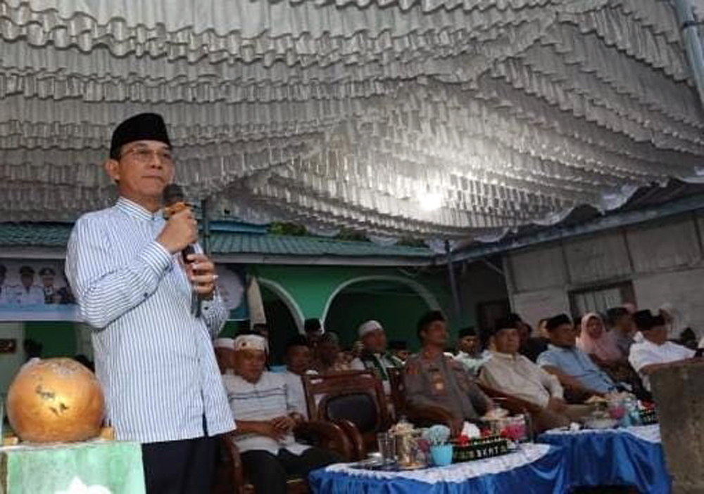 Rangkaian Safari Ramadan Bupati Tapsel, Gus Irawan Pasaribu, Wakil Bupati Jafar Syahbuddin Ritonga di Desa Batu Horpak, Kecamatan Tantom Angkola.