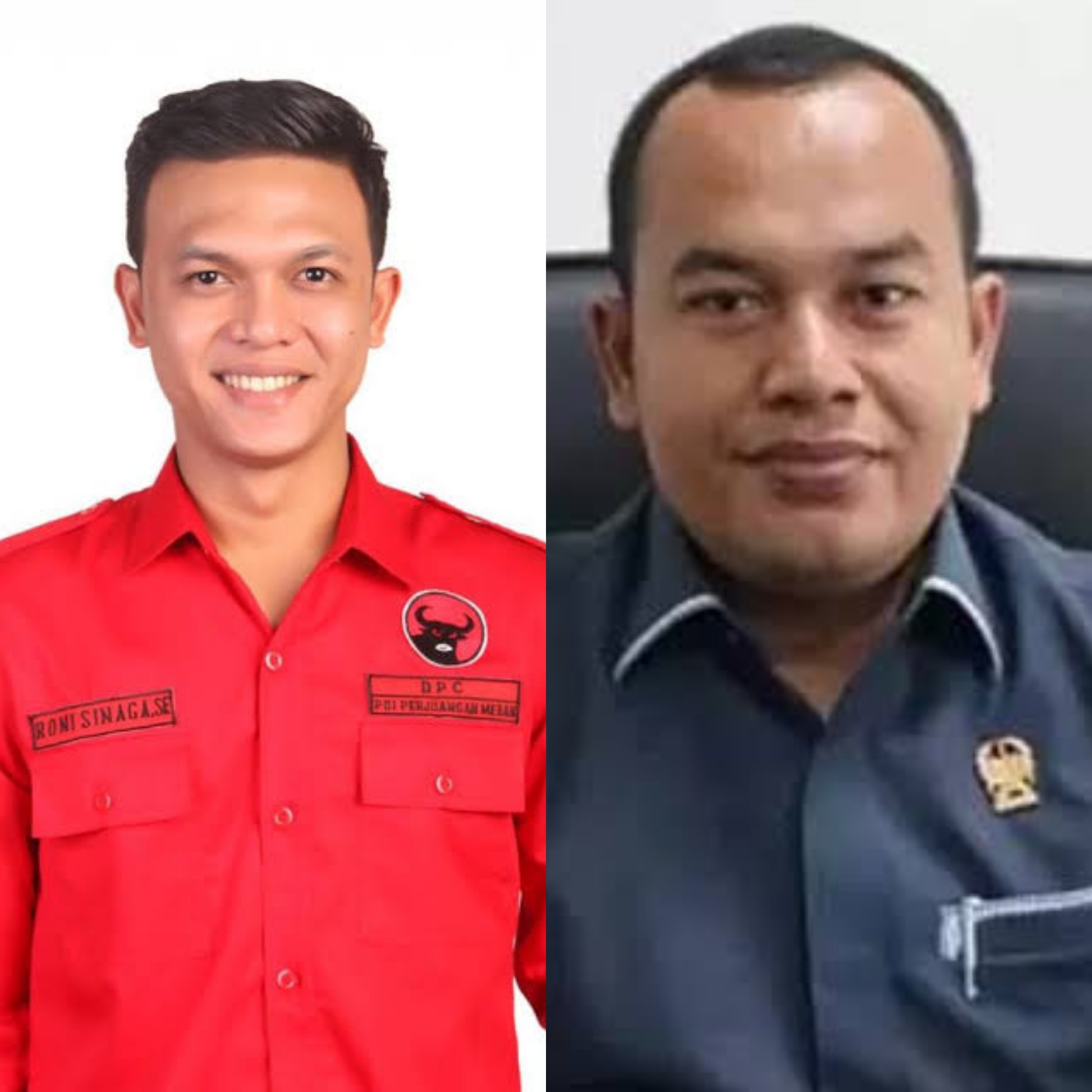 David Roni Ganda Sinaga (kiri) vs Dody Simangunsong (kanan)