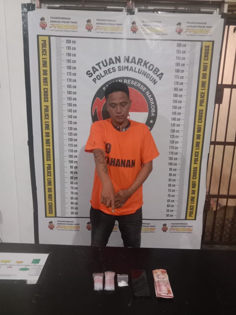 Antomas Sipayung, pengedar sabu di Simalungun.