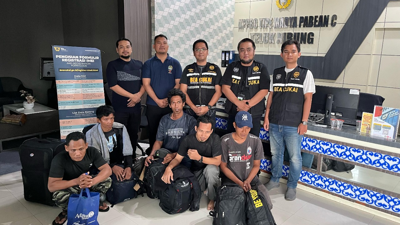 Pekerja Migran Indonesia (PMI) non prosedural digagalkan Bea Cukai Teluk Nibung.