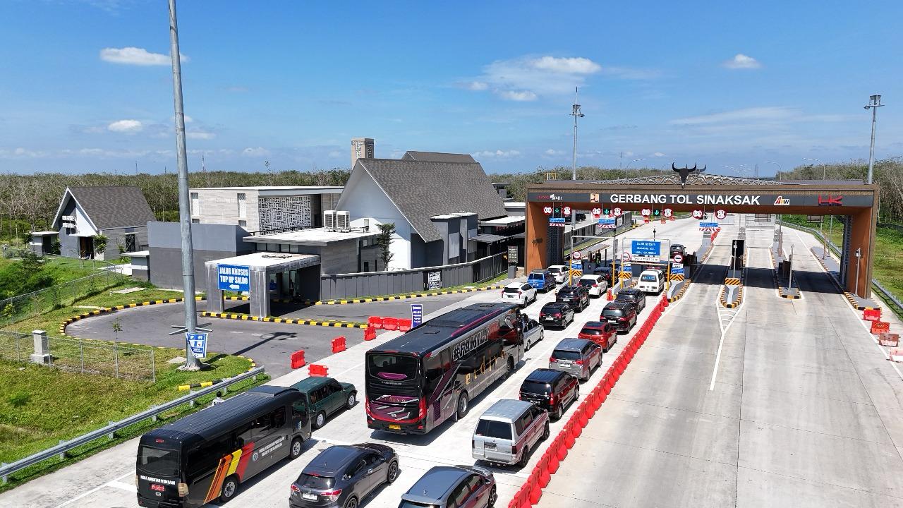 Gerbang tol Sinaksak - Ilustrasi.
