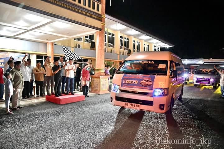 Pelepasan peserta mudik gratis Pemko Sibolga.