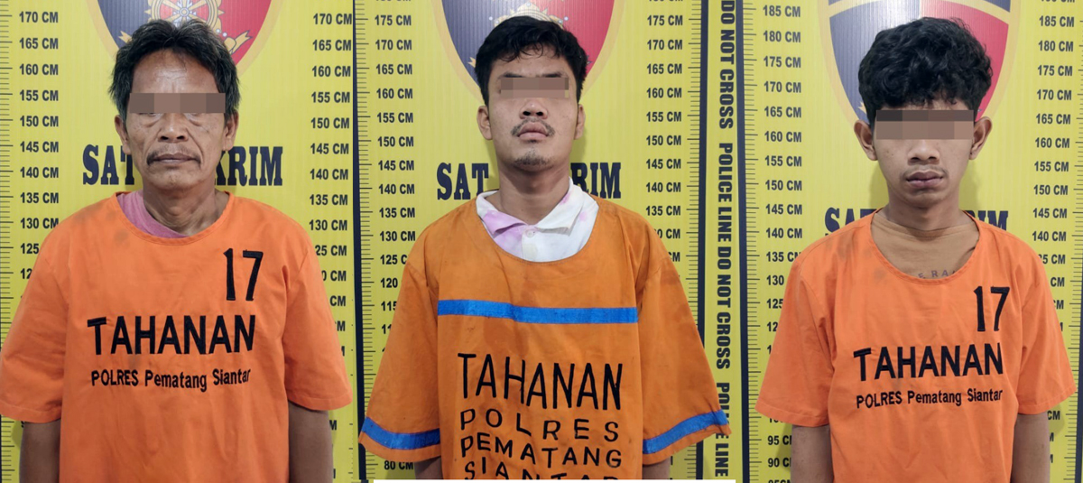 Tiga pelaku pembobol gudang barang bekas (botot) di Siantar, ditangkap.