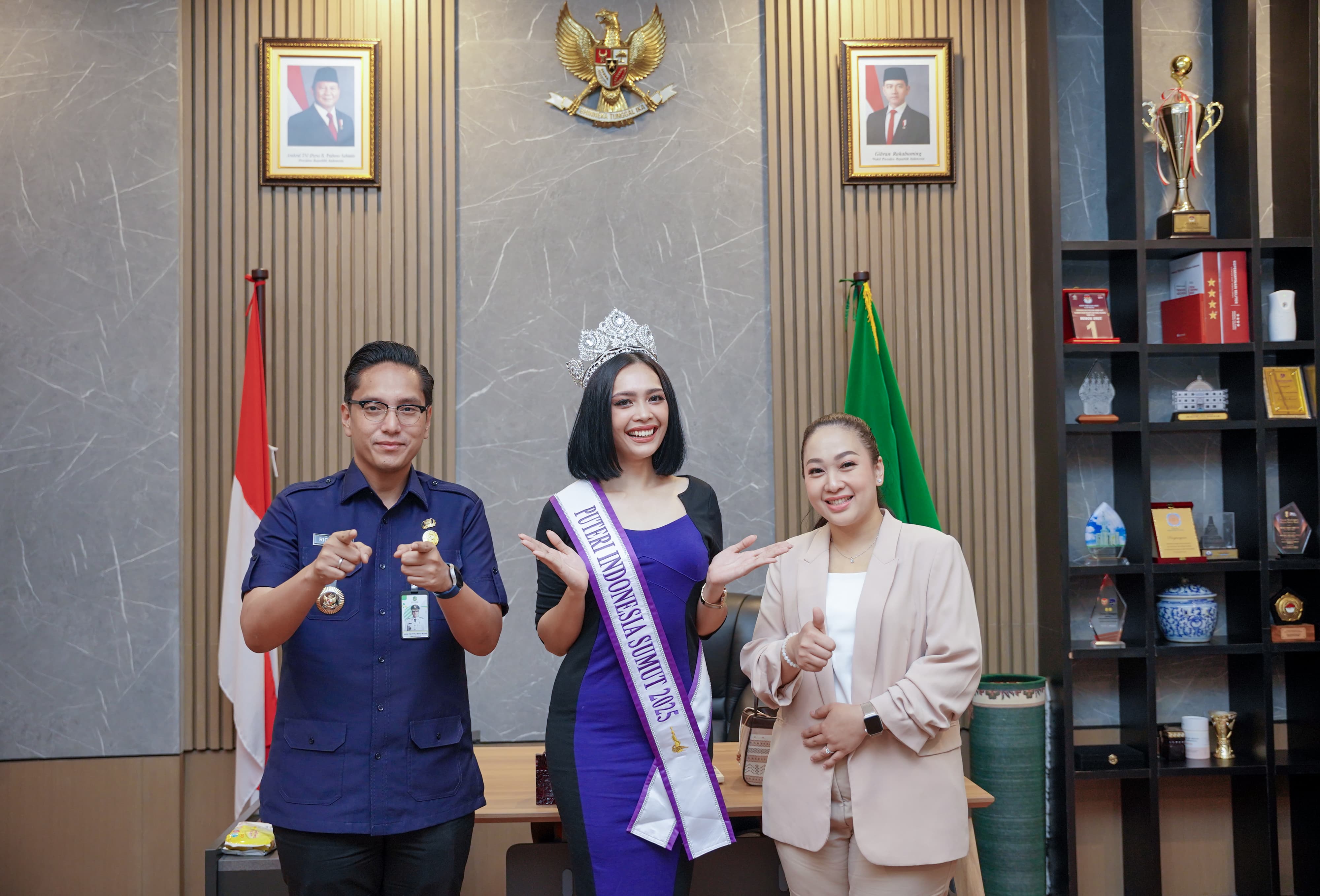 Wali Kota Medan Rico Tri Putra Bayu Waas menyatakan dukungannya terhadap Putri Agitha Sembiring Milala, finalis Puteri Indonesia 2025 yang akan mewakili Provinsi Sumatera Utara,