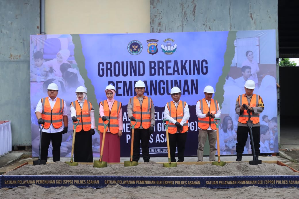 Yayasan Kemala Bhayangkari Cabang Asahan resmi memulai pembangunan Dapur Umum / Satuan Pelayanan Pemenuhan Gizi (SPPG) di lingkungan Mako Polres Asahan.
