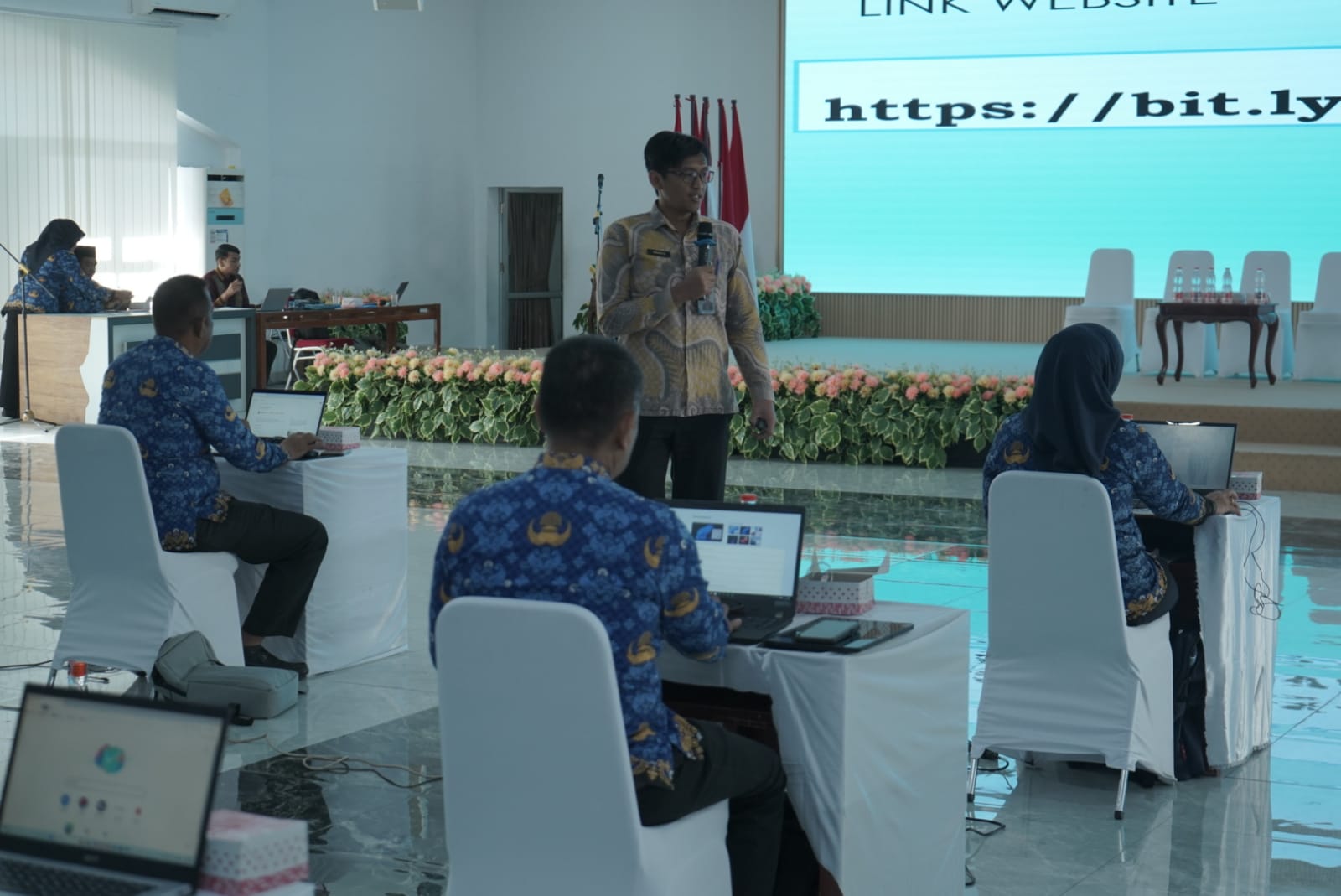 Seleksi terbuka jabatan pimpinan tinggi pratama di Pemkab Asahan, Kamis (17/4/2025), di Aula Melati Kantor Bupati Asahan.