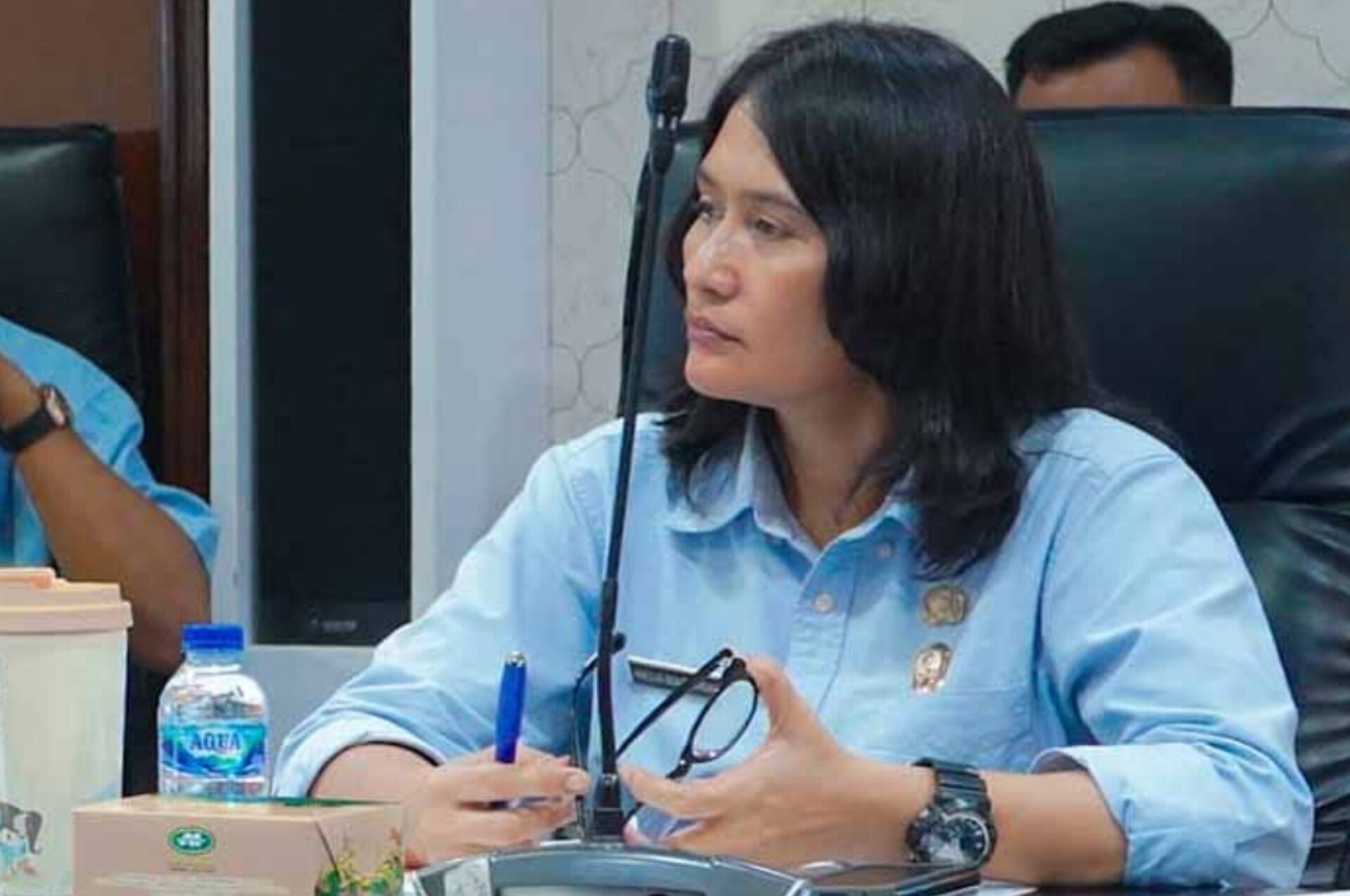Plt. Kepala Dinas Perumahan Kawasan Permukiman Cipta Karya dan Tata Ruang Kota Medan, Melvi Marlabayana.