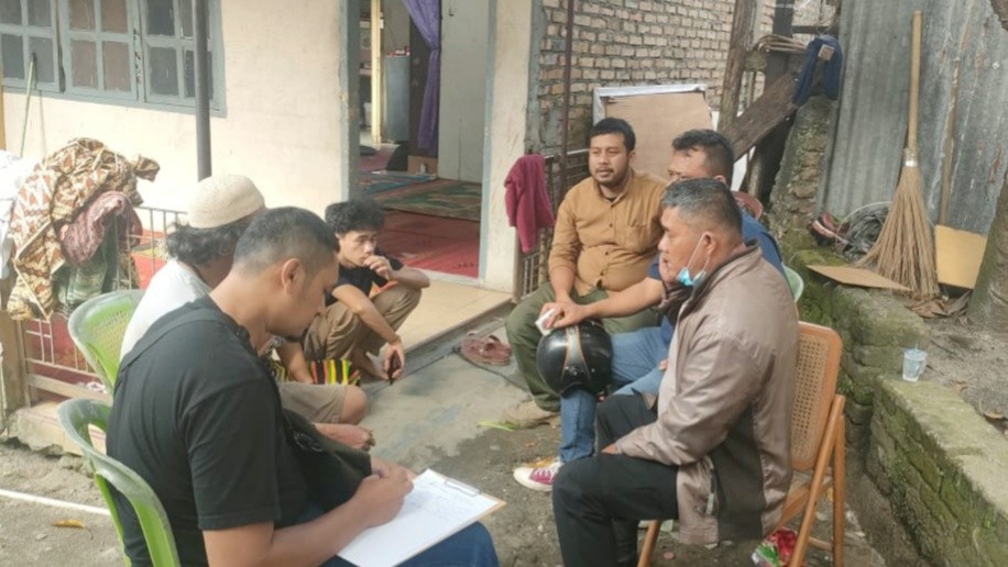 Rumah duka korban bakar diri.