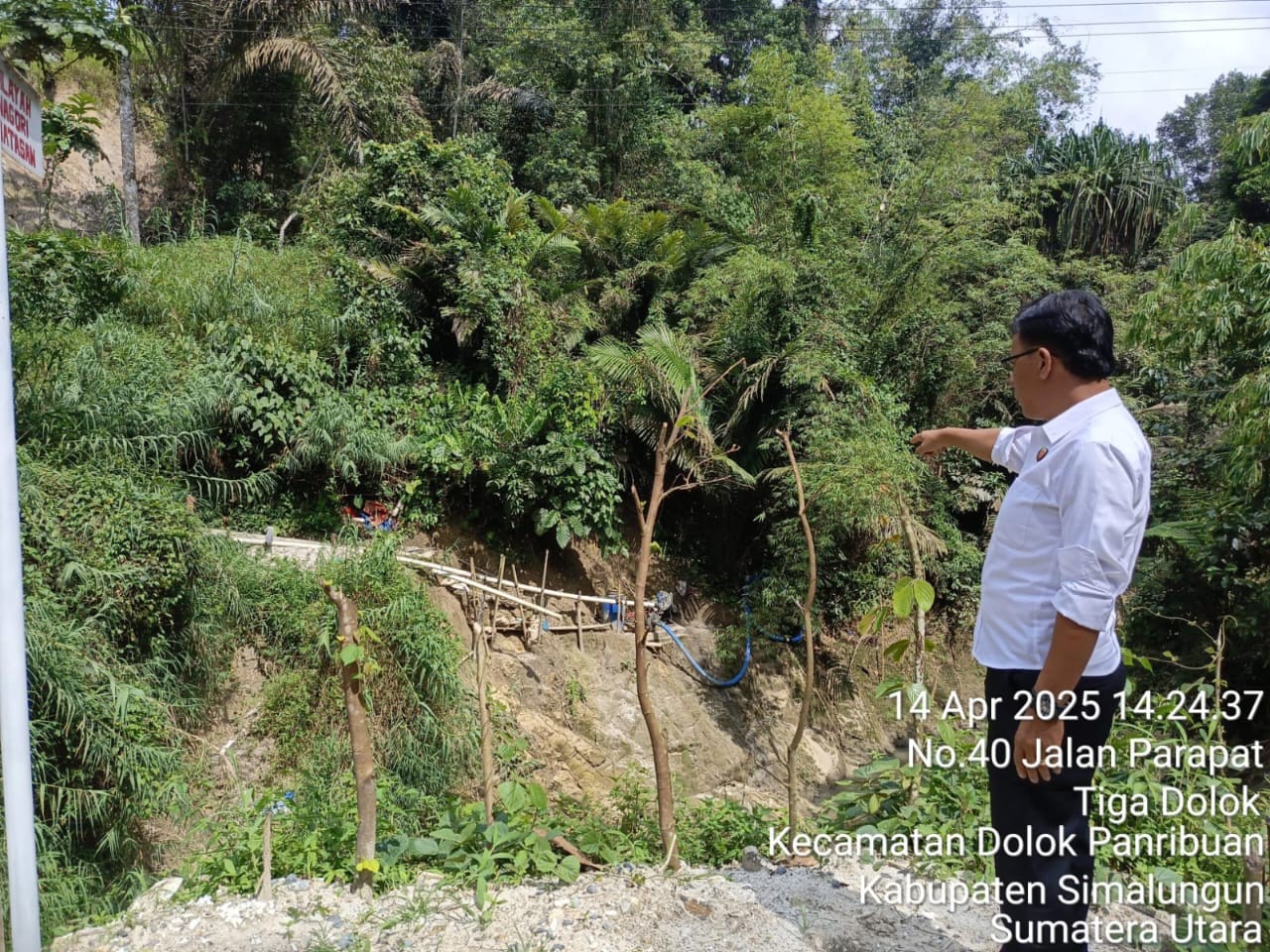 Tambang pasir ilegal di Kecamatan Dolok Panribuan Kabupaten Simalungun.