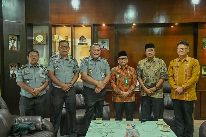 Wali Kota Letnan Dalimunthe menerima kunjungan Kalapas Kelas IIB Padangsidimpuan.